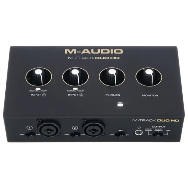 Interfață audio M-Audio M-track Duo HD 192 kHz / / Black photo 1