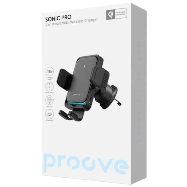 Автомобильное зарядное устройство Proove Sonic Pro QI 2 A / Черный photo 6