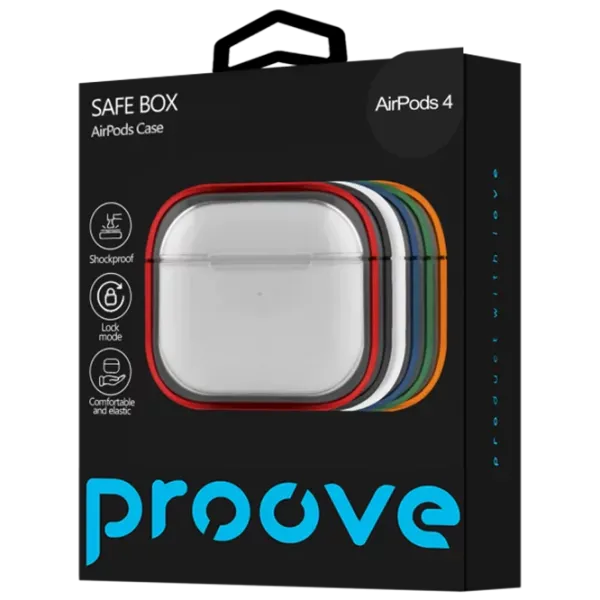 Husă pentru căști Apple AirPods 4 (Air Bump) Proove / Silicon / Black photo 4