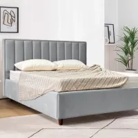 Кровать Crinela Lux Estela Laguna 42 180 x 200 см / Фанера / Светло Серый photo 3
