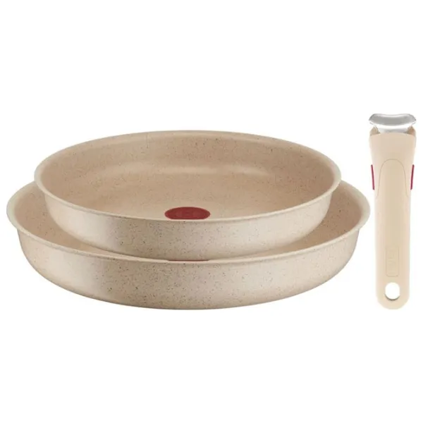 Set de tigăi Tefal Ingenio Delight L7839043 Universală / 24 cm / Beige photo 2