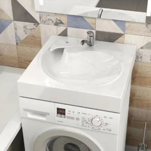 Lavoar Marrbaxx V060 Pătrată / Deasupra mașinii de spălat / White photo 3