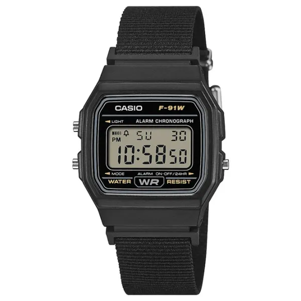 Ceas de mână unisex Casio F-91WF-1AEF Digital / 38 x 35 mm photo 1