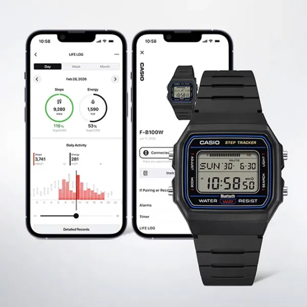 Ceas de mână pentru bărbați Casio F-B100W-1AEF Digital / 42 x 38 mm photo 6