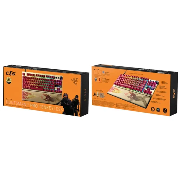 Клавиатура Razer Huntsman V3 Pro TKL CS2 Проводная / Бежевый photo 5
