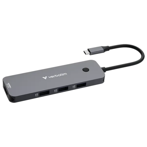 Adaptor Verbatim USB-C Pro USB Type-C / Gray photo 1