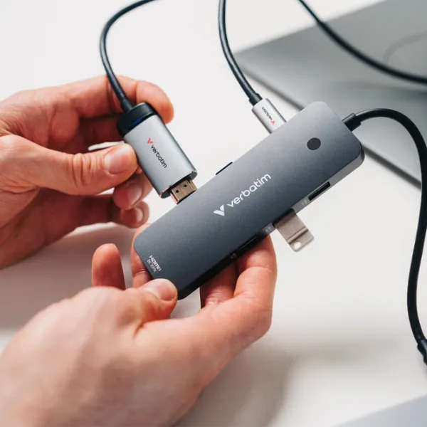 Adaptor Verbatim USB-C Pro USB Type-C / Gray photo 5