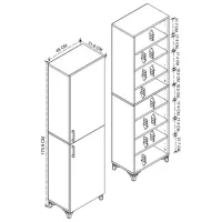 Kухонный шкаф Bofigo 12-80-01 White / ДСП photo 6