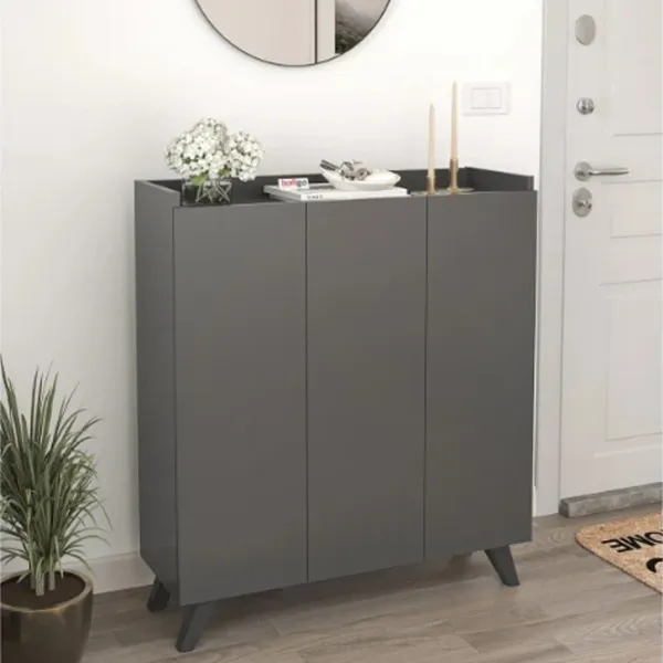 Dulap pentru încălțăminte Bofigo 12-30 102.1 x 90 x 31.8 /Anthracite /Anthracite photo 2