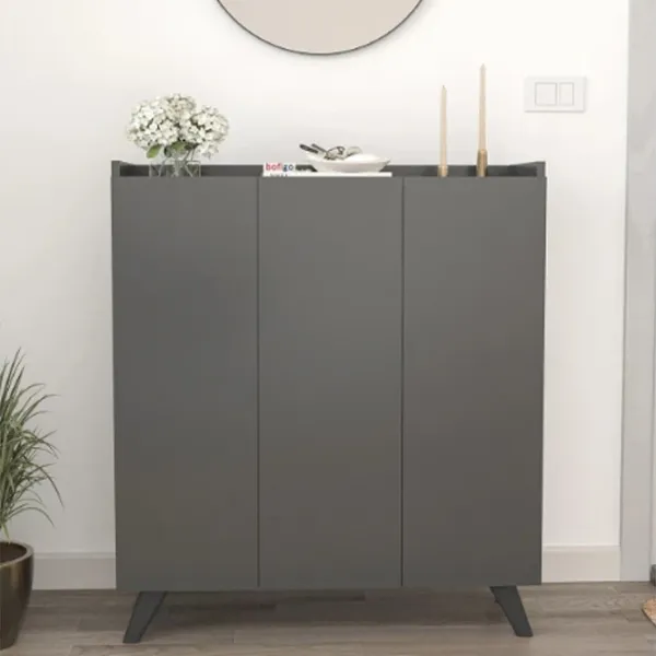 Dulap pentru încălțăminte Bofigo 12-30 102.1 x 90 x 31.8 /Anthracite /Anthracite photo 4