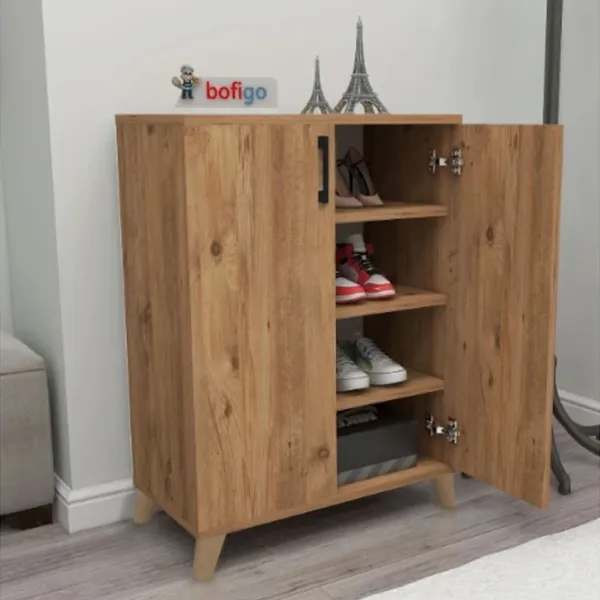 Dulap pentru încălțăminte Bofigo 12-40 87.7 x 72 x 32 /Pine /Pine photo 4