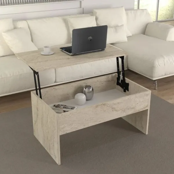 Журнальный столик Hanah Home Akilli Travertine photo 4