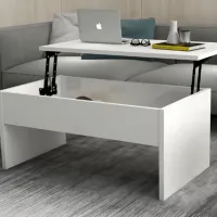 Журнальный столик Hanah Home Akilli Белый photo 3