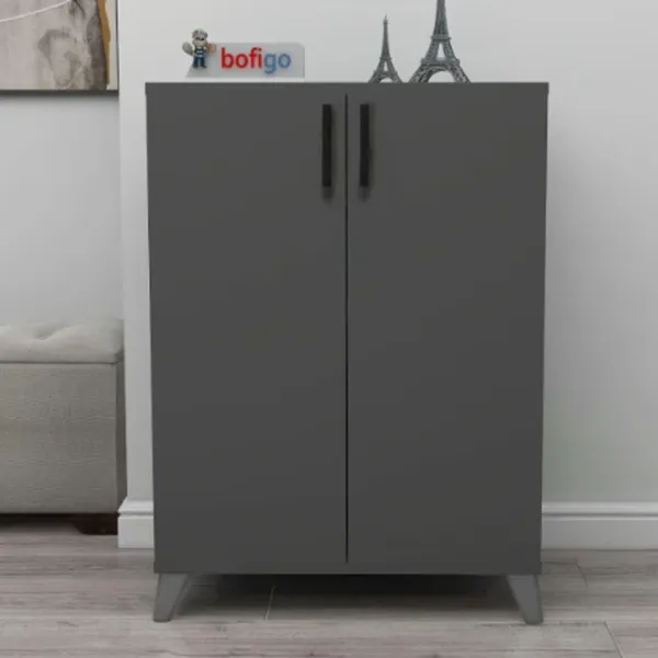 Dulap pentru încălțăminte Bofigo 12-40 87.7 x 72 x 32 /Anthracite /Anthracite photo 3