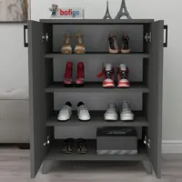 Dulap pentru încălțăminte Bofigo 12-40 87.7 x 72 x 32 /Anthracite /Anthracite photo 5