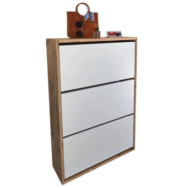Dulap pentru încălțăminte Bofigo 18-03 110 x 73.6 x 24 /Pine /White photo 1
