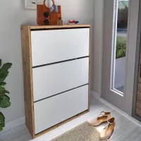 Dulap pentru încălțăminte Bofigo 18-03 110 x 73.6 x 24 /Pine /White photo 2