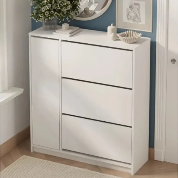 Dulap pentru încălțăminte Bofigo 18-12 116.5 x 105.2 x 35.4 /White /White photo 2
