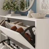 Dulap pentru încălțăminte Bofigo 18-12 116.5 x 105.2 x 35.4 /White /White photo 6