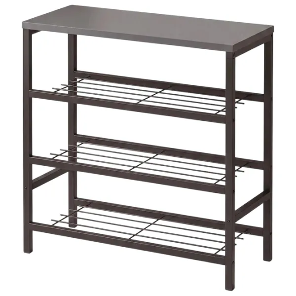 Etajeră pentru încălțăminte Bofigo 18-08 67 x 65 x 29.7 /Black /Anthracite photo 1