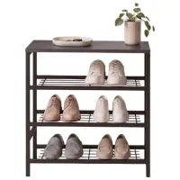 Etajeră pentru încălțăminte Bofigo 18-08 67 x 65 x 29.7 /Black /Anthracite photo 2