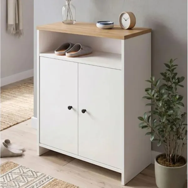 Dulap pentru încălțăminte Bofigo 18-17 86 x 62 x 35 /White /White photo 2
