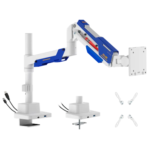 Кронштейн для монитора LUMI LDT101-C012UCP VESA 100 x 200 мм/ White Blue photo 1