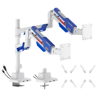 Suport pentru monitor LUMI LDT101-C024UCP VESA 100 x 200 mm/ White Blue