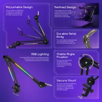 Stand Proove Neon Arm Black photo 7