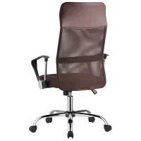 Fotoliu de birou LUMI CH05-62 Stofă/ Brown Gray photo 3