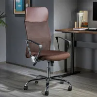 Fotoliu de birou LUMI CH05-62 Stofă/ Brown Gray photo 9