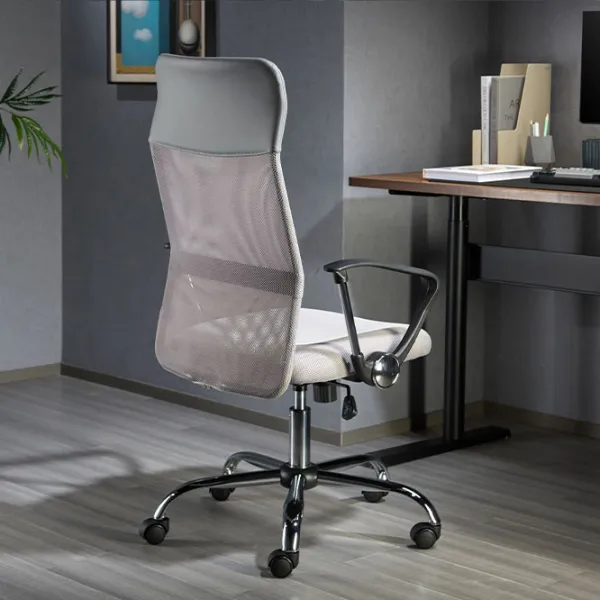Fotoliu de birou LUMI CH05-62 Stofă/ Gray Black photo 9