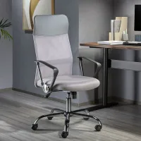 Fotoliu de birou LUMI CH05-62 Stofă/ Gray Black photo 10