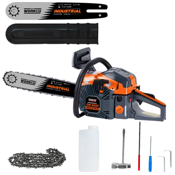 Fierăstrău cu lanț Technoworker VOR58696 Pe benzină/ Black
