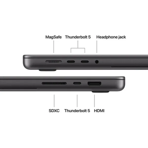 Laptop Apple MacBook Pro 14 2026 PROLED M5 Max (18C/32G) / 36 GB / 2 TB / VGA Integrată / Black photo 8
