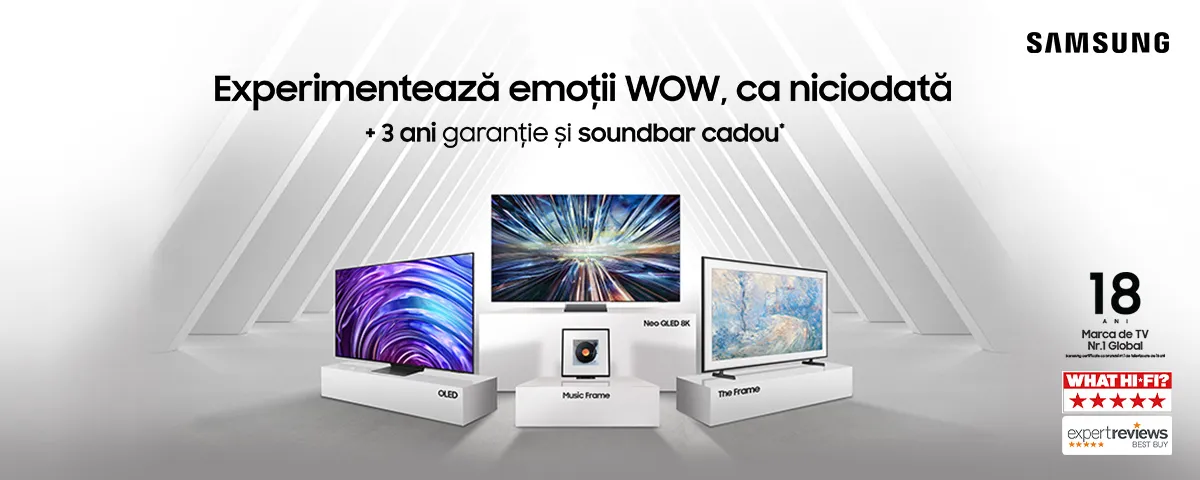 Experimentează emoții noi cu Samsung TV!