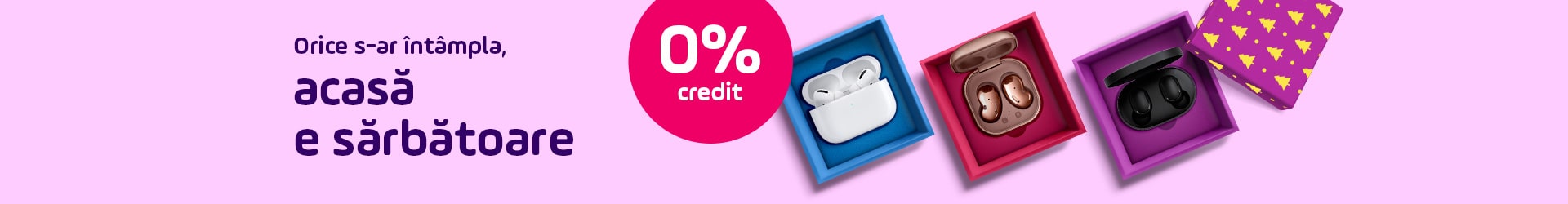 Căști wireless în Credit 0%
