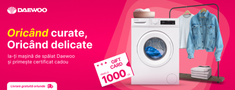 Gift card până la 1 000 lei pentru alte cumpărături!