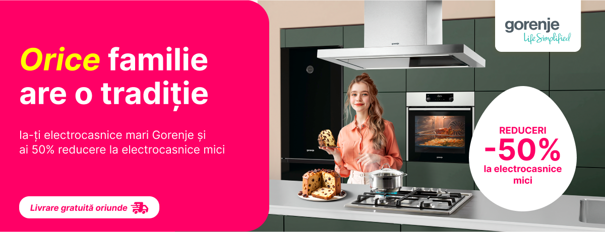 Ofertă unică: 50% reducere la tehnică mică Gorenje!