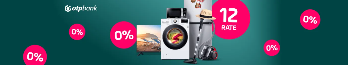 Procentele pleacă în vacanță! Alege electrocasnice și televizoare în 12 rate cu 0%