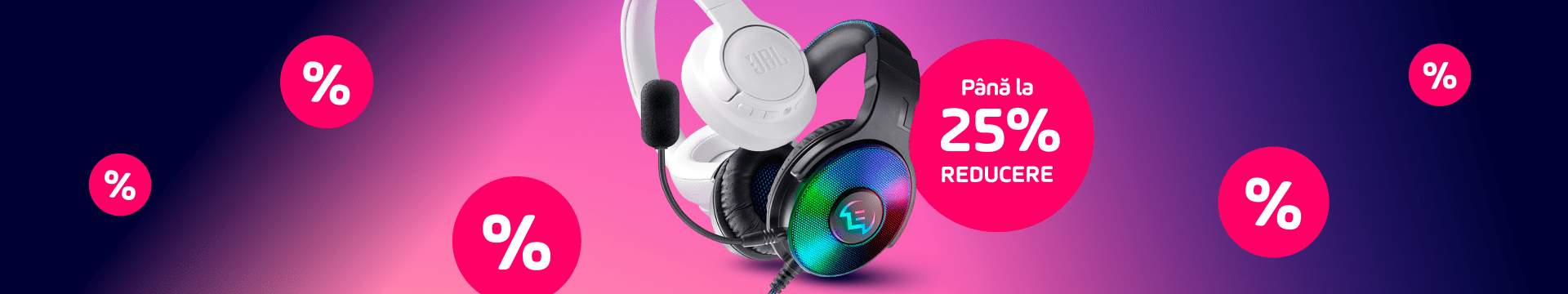 Ia de aici căști on-ear sau over-ear perfecte pentru gaming și muzică bună