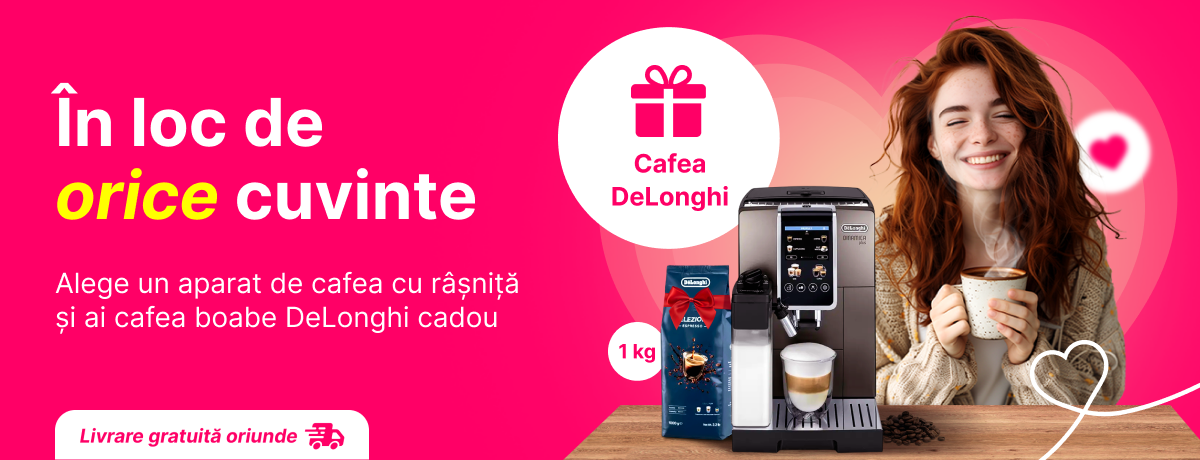 Ai cadou garantat dacă iei aparat de cafea cu râșniță!