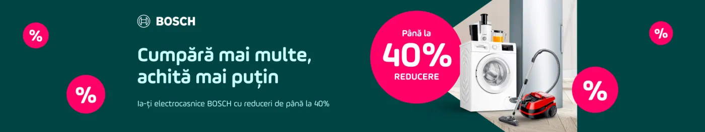 Reduceri la tehnica BOSCH de până la 40%