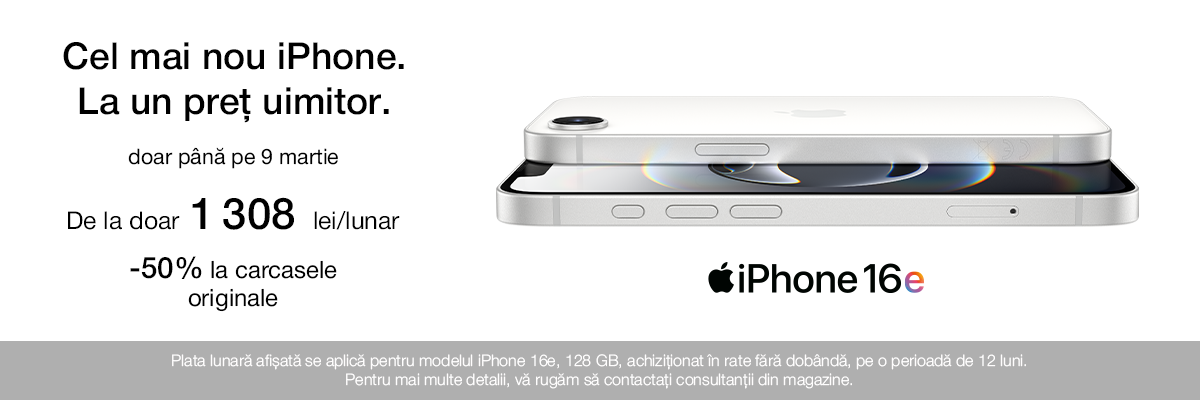Noul iPhone 16e – fii primul în toate!