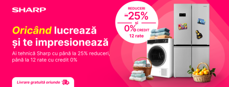 Tehnica Sharp - oricând lucrează și te impresionează!