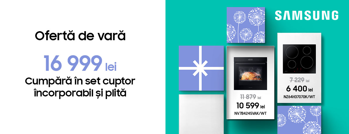 Oferta de vară la electrocasnice încorporabile Samsung!