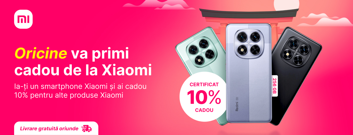 Smartphone Xiaomi + 10% cadou pentru alt gadget Xiaomi!