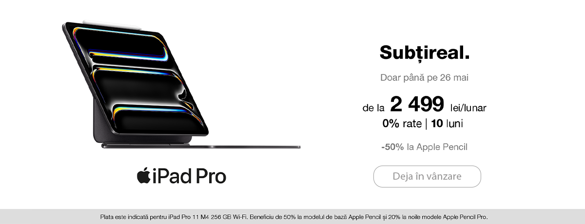 Noile iPad te bucură cu oferte speciale și inspirație nelimitată!