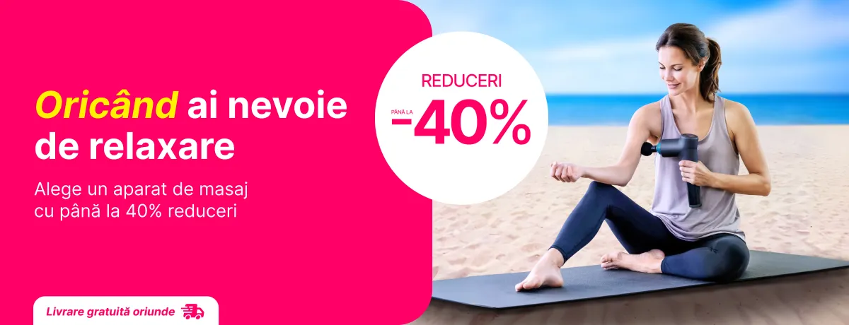 Până la 40% reduceri la aparate de masaj!