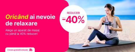 Până la 40% reduceri la aparate de masaj!